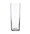 Tradineur - Set de 6 vasos de tubo de cristal, base gruesa, aptos para lavavajillas, agua, bebidas, refrescos, 16,3 x 5,8 cm, 31 cl