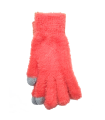 Tradineur - Guantes con pelaje de 20 cm - Fabricado en nilón extrasuave y cálido - Accesorios para otoño e invierno - Diseño Aleatorio