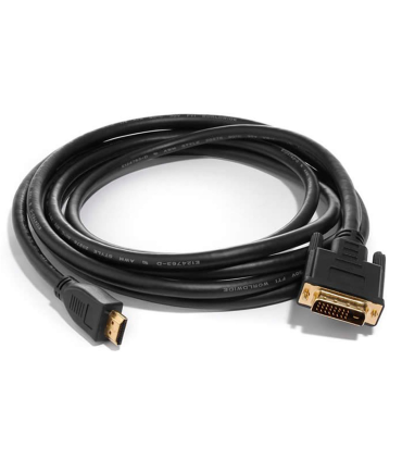 Cable HDMI a VGA, macho a macho, para pc, ordenador, pórtatil, monitor, proyector, tv, consola (Negro, 1,5 m)