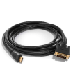 Cable HDMI a VGA, macho a macho, para pc, ordenador, pórtatil, monitor, proyector, tv, consola (Negro, 1,5 m)