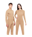 Mono maillot de color beige para jovenes y adultos para carnaval, halloween, fiestas, celebraciones. Talla L