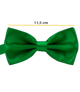 Tradineur - Pajarita de raso para disfraz, poliéster 100%, accesorio de carnaval, halloween, cosplay, fiestas, cumpleaños (Verde, adulto, talla única)