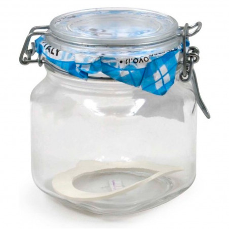 Tradineur - Tarro de vidrio hermético Primizie, incluye junta de goma, bote, frasco multiusos para almacenar conservas, legumbre