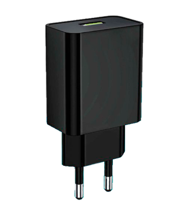 Tradineur - Cargado de móviles 2.4A - Alto rendimiento / Carga rápida / Calidad - 1 Puertos USB - Sin cable - Color Negro