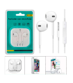 Tradineur - Auriculares con micrófono - Control de volumen - Jack 3,5 cm - Compatible con Pods, Móviles, Tablets y PC - Audio es Estéreo - Color Blanco