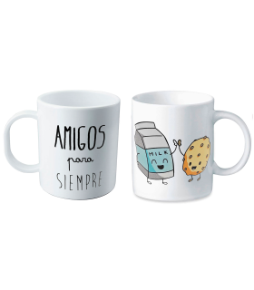 Tradineur - Taza de cerámica con dibujos y frases divertidas, taza para café, té, infusiones, desayuno, apta para lavavajillas y microondas, regalo original, 350 ml, modelo aleatorio