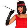 Tradineur - Boquilla de cigarro de color negro para jóvenes y adultos, complemento para carnaval, halloween, fiestas de cumpleañ