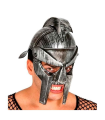 Tradineur - Casco gladiador romano, talla adulta, para Arde Lucus, halloween y celebraciones. Tamaño: 35 x 22 x 27,5 cm