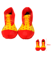 Zapatos de payaso con lunares, accesorios para disfraz, carnaval, halloween, cosplay, circo, fiestas, cumpleaños, adulto, talla única, rojo y amarillo