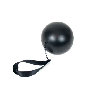 Tradineur - Bola de prisionero fantasma - Fabricado en plástico - Complemento de Halloween - Ø 11 cm - Color Negro