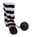 Tradineur - Bola de prisionero fantasma - Fabricado en plástico - Complemento de Halloween - Ø 11 cm - Color Negro