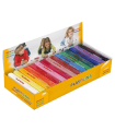 Tradineur - Caja de 15 Plastilinas de colores diferentes - Sin gluten - Textura suave y maleable - Sin olor y flexible - Ideal para hacer manualidades - 13 x 5 x 2 cm