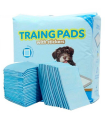 Tradineur - Pack de 20 empapadores para perros, alfombrillas higiénicas de entrenamiento para mascotas, súper absorbentes, anti malos olores, antibacteriano, incluyen adhesivos, 60 x 90 cm