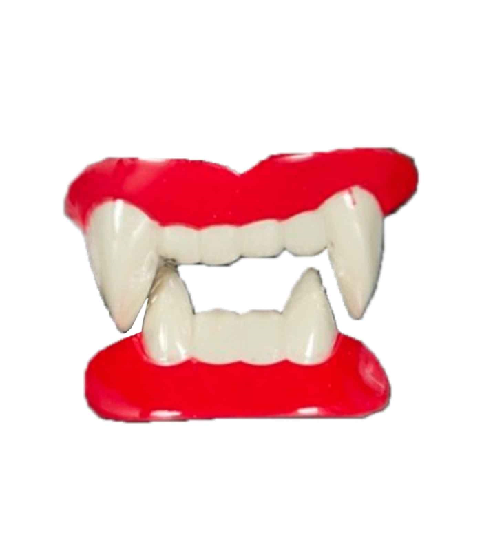 Dientes de vampiro de plástico para jóvenes y adultos, complemento para carnaval, halloween, fiestas, celebraciones. 6 x 7 x 3 cm