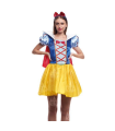 Disfraz de snow princess, princesa de nieve, fibra sintética, incluye vestido, capa y diadema, carnaval, halloween, cosplay, adulto mujer, talla M