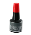 Tradineur - Tinta para tampones y sellos, tinta de sellar sin aceite, apta para sellos de oficina, entintado manual (Rojo, 30 ml)