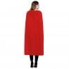 Tradineur - Capa con capucha de terciopelo, accesorio disfraz de vampiro, superhéroe, carnaval, halloween, cosplay, fiestas, adu
