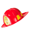 Tradineur - Casco de bombero - Fabricado en Plástico resistente - Complemento para carnaval, halloween, fiestas y celebraciones - 12 x 25 x 29 cm