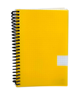 Tradineur - Cuaderno/Libreta - Tapa dura - Páginas cuadriculadas 4x4 - 80 páginas - 60 gr - Formato 8º - Encuadernación en espiral - 15,8 x 10,7 cm - Color aleatorio