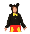 Disfraz de ratón, mono negro con diseño de ratón y pantalón rojo para niños para carnaval, halloween y celebraciones. Talla 5 - 6 años