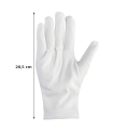 Guantes cortos para disfraz, 100% poliéster, accesorio de carnaval, halloween, cosplay, fiestas, cumpleaños (Blanco, adulto, talla única)