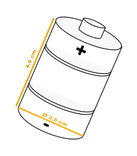 Tradineur - Pack de 2 pilas R14 - 1,5 V - C - pilas de repuesto para juguetes, linternas, relojes, aparatos electrónicos - 4,6 x 2,5 cm