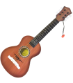 Guitarra Española infantil de juguete de plástico, 57 cm para niños a partir de 3 años (Color y modelo aleatorio)