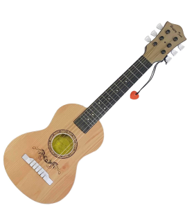 Guitarra Española infantil de juguete de plástico, 57 cm para niños a partir de 3 años (Color y modelo aleatorio)