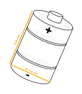 Tradineur - Pack de 2 pilas alcalinas LR20 - 1,5 V - D - Pilas de repuesto para juguetes, linternas, relojes, aparatos electrónicos - 5,6 x 3,3 cm