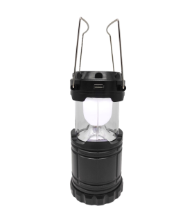 Tradineur - Farol, luz de camping recargable con asas, 8 LED, recarga solar, iluminación de exterior, portátil, excursión, acampada, pesca, 19 x 8,5 cm, color aleatorio