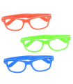 Gafas de fiesta gigante color surtido para jóvenes y adultos, complemetos de disfraces para carnaval, halloween u otras celebraciones. 9 x 26 x 3 cm