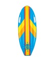 Tradineur - Colchoneta surf infantil hinchable con asas 112 x 40 x 10 cm, flotador inflable flotante natación, niños, playa y piscina, 3-10 años, color aleatorio