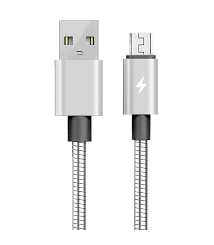 Tradineur - Cable de datos 2.4A, USB a micro-USB, 1 metro, carga rápida, transferencia de datos de móvil a pc, compatible con Xiaomi, Huawei, Samsung, Sony, color aleatorio