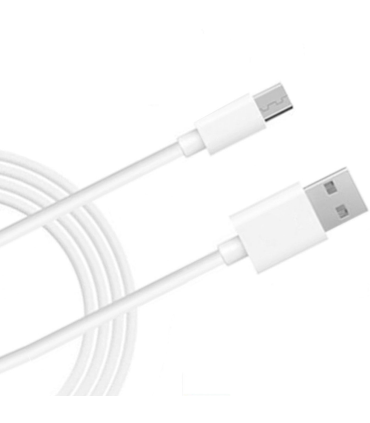 Tradineur - Cable de datos 2.4A, USB a micro-USB, 50 cm, carga rápida, transferencia de datos de móvil a pc, compatible con Xiaomi, Huawei, Samsung, Sony (Blanco)