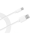 Tradineur - Cable de datos 2.4A, USB a micro-USB, 50 cm, carga rápida, transferencia de datos de móvil a pc, compatible con Xiaomi, Huawei, Samsung, Sony (Blanco)