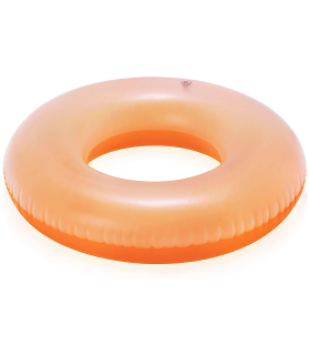 Tradineur - Flotador infantil hinchable de vinilo, aro, anillo inflable para piscina, playa, natación, resistente, niños 3-6 años, Ø 76 cm, color aleatorio