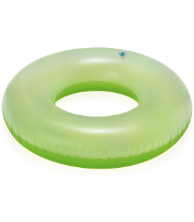 Tradineur - Flotador infantil hinchable de vinilo, aro, anillo inflable para piscina, playa, natación, resistente, niños 3-6 años, Ø 76 cm, color aleatorio