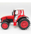 Tractor de juguete de fricción, vehículo agrícola, cabina, regalo para niños, cumpleaños, navidad, juegos, infantil, diversión (Rojo, 14 x 15 x 23 cm)