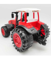 Tractor de juguete de fricción, vehículo agrícola, cabina, regalo para niños, cumpleaños, navidad, juegos, infantil, diversión (Rojo, 14 x 15 x 23 cm)