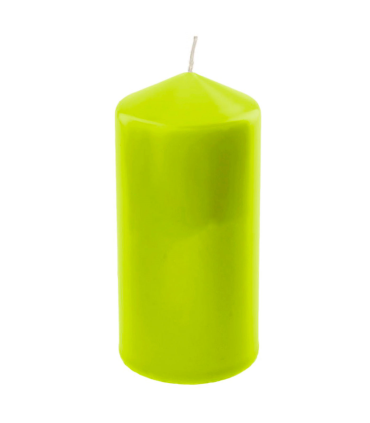 Tradineur - Vela bloque con aroma a hierba de limón, velón taco de cera perfumada, larga duración: 36 horas, aromaterapia, decoración del hogar (Lemongrass, 11,8 x 5,6 cm)