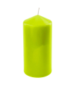 Tradineur - Vela bloque con aroma a hierba de limón, velón taco de cera perfumada, larga duración: 36 horas, aromaterapia, decoración del hogar (Lemongrass, 11,8 x 5,6 cm)