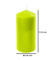 Tradineur - Vela bloque con aroma a hierba de limón, velón taco de cera perfumada, larga duración: 36 horas, aromaterapia, decoración del hogar (Lemongrass, 11,8 x 5,6 cm)