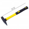 Tradineur - Martillo de carpintero de 300 G - Fabricado en acero - Mango ergonómico - Longitud de 30 cm - Modelo aleatorio