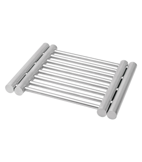 Salvamantel extensible de 23 a 38 cm de acero inoxidable, salvamanteles metálico para ollas, sartenes, bandejas, fuentes de horno, apto para lavavajillas