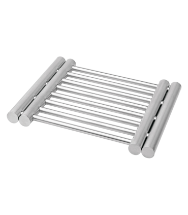 Salvamantel extensible de 23 a 38 cm de acero inoxidable, salvamanteles metálico para ollas, sartenes, bandejas, fuentes de horno, apto para lavavajillas