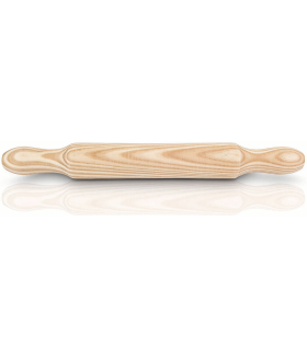 Rodillo de madera para amasar 57 x 5 cm para cocina, repostería, agarradores laterales, accesorio amasador de panadero para estirar masas para pan, pizzas, resistente y duradero