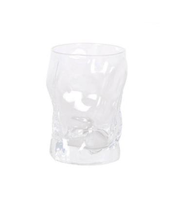 Tradineur - Juego de 3 vasos de agua sorgente, 30 cl, Set de 3 vasos con diseño hergonómico, 10 x 7 cm