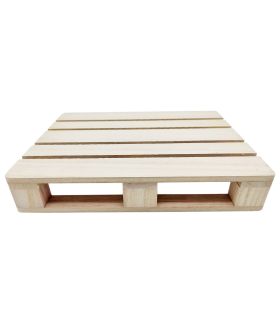 Tradineur - Palet decorativo de madera, bandeja, posavasos para bebidas, tapas, pinchos, manualidades, bar, fiesta, hogar, 24 x 18 x 4 cm