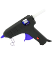 Tradineur - Pistola de silicona caliente 60W, modelo Brico Plus, pistola de pegamento, encolar, incluye 2 barras de silicona y cable, bricolaje, manualidades, artesanía, reparaciones