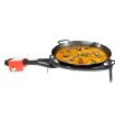 Tradineur - Quemador paellero gas butano, diámetro 40,5 cm, aro paellero esmaltado con patas, hornillo paellas, homologado, exterior, jardín, camping, acampada